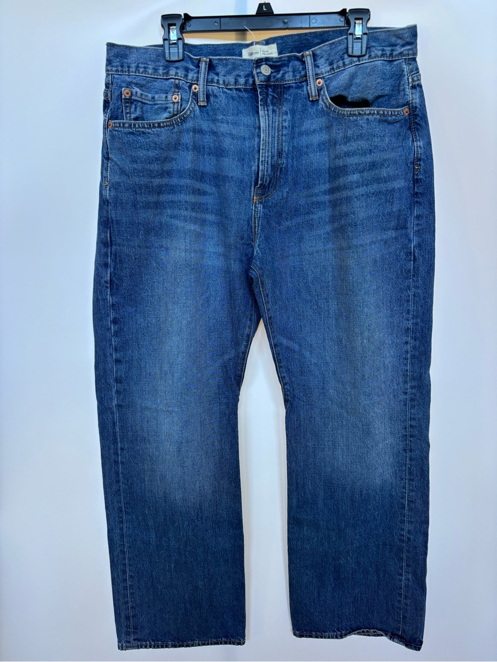 Vintage Gap 1969 Mens Relaxed Fit Jeans 34x32 Medium  Blue Wash Denim